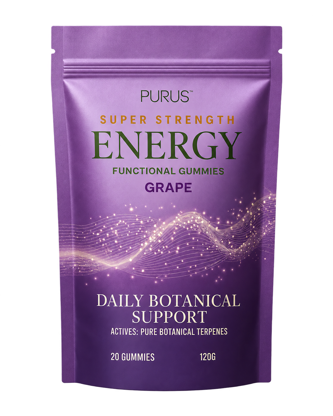 Purus Gummies Energy Grape 120g