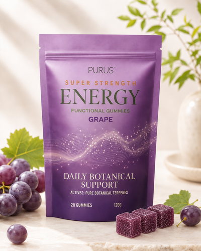 Energy Grape gummies pouch