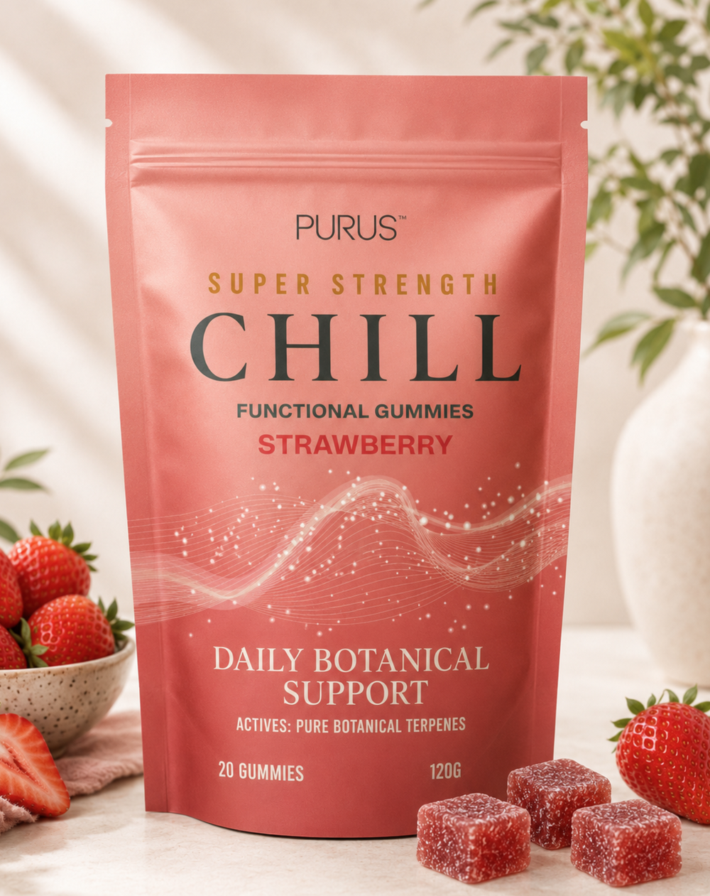 Purus Gummies Chill Strawberry 120g (20 pieces)